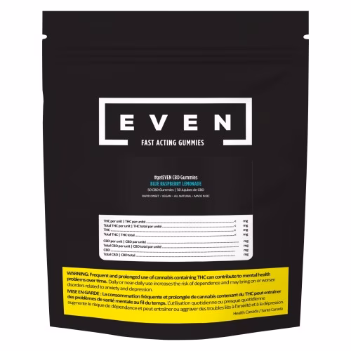 EVEN - Blue Raspberry Lemonade Fast Acting CBD Gummies