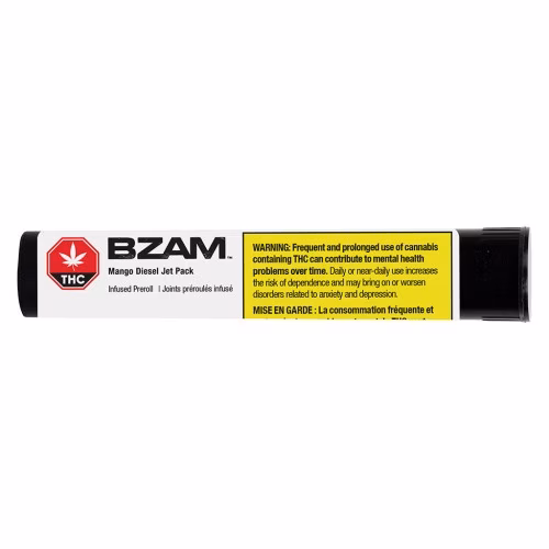 BZAM - Mango Diesel Jet Pack Infused Pre-Roll