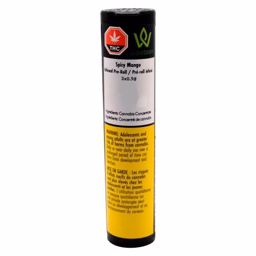 Growtown - Spicy Mango Solventless Infused Pre-Roll