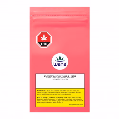 Wana - Sour Gummies Strawberry 10:1