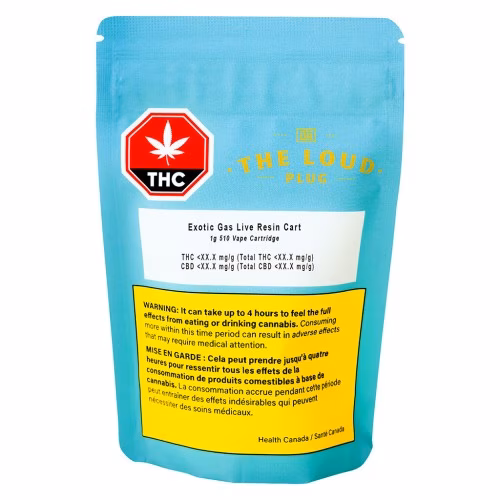 The Loud Plug - Exotic Gas Live Resin 510 Thread Cartridge