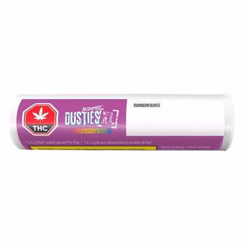 BOXHOT - Dusties XL Retro Rainbow Burst Kief-Coated Infused Pre-Roll