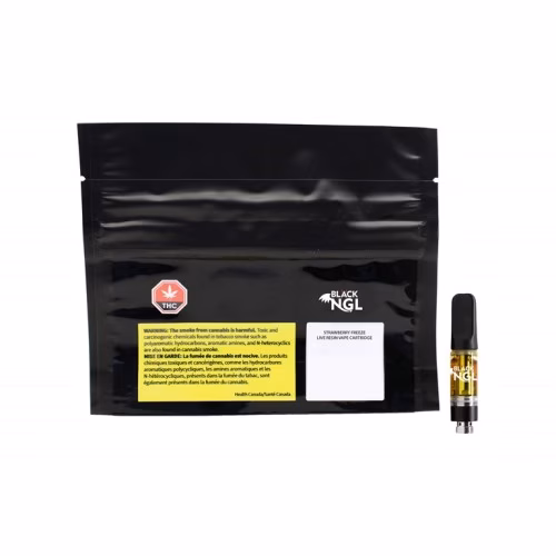 Black NGL - Black NGL Strawberry Freeze Live Resin Prefilled Vape Cartridge