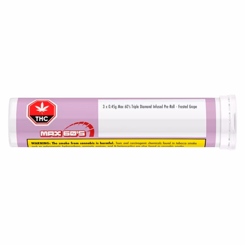 Chillbilly - Max 60's Triple Diamond Infused Pre-Roll - Frosted Grape