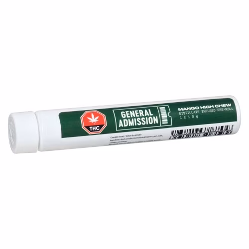 General Admission - Mango High-Chew Distillate Infused Pre-Rolls