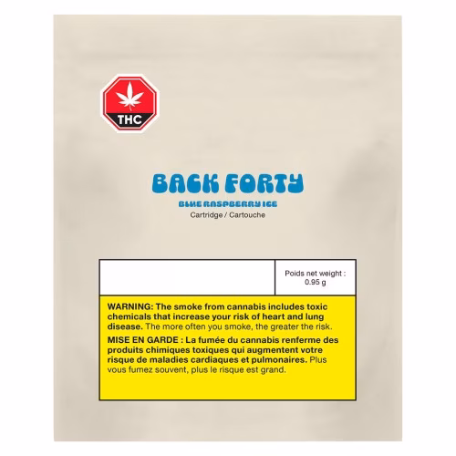 Back Forty - Blue Raspberry Ice 510 Thread Cartridge