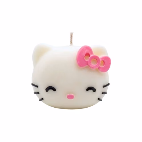 White Hello Kitty Candle