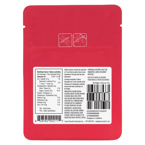 Sour Cherry & Peach Live Resin Gummies image 3