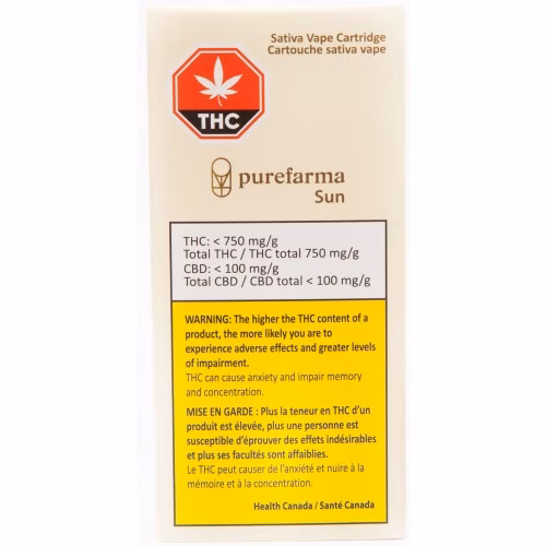 Purefarma - Sativa Sun Cartridge