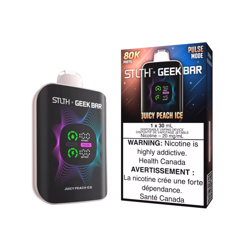 STLTH X GEEKBAR JUICY PEACH ICE 80K VAPE