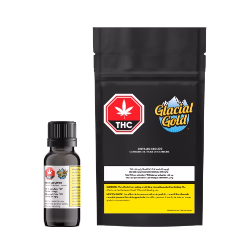 Glacial Gold - Distilled CBD 200 Oil