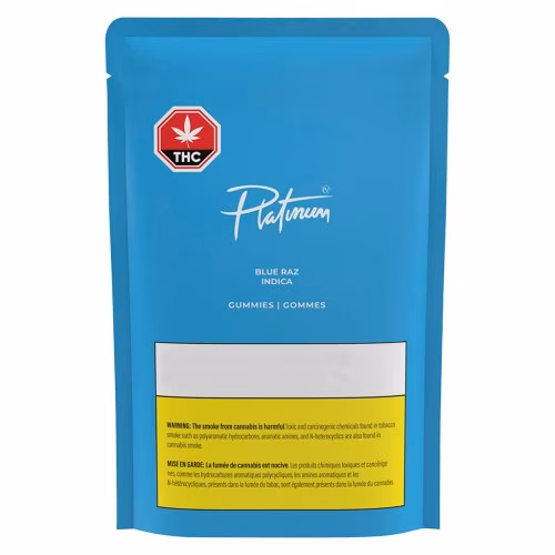 Platinum - Blue Raz Indica Gummies