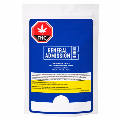General Admission - Tiger Blood Club Pack 510 Vape Carts