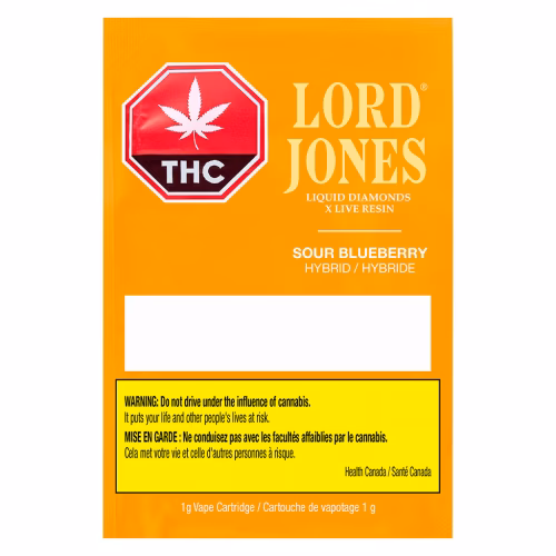Lord Jones - Sour Blueberry Liquid Diamonds x Live Resin 510 Thread Cartridge