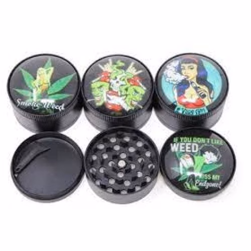 Crystal Top Skull Grinder 3 Piece