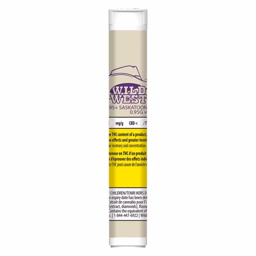 Wild West - Wild West - 95+ Saskatoon Berry Liquid Diamonds 510 - Indica - 0.95g