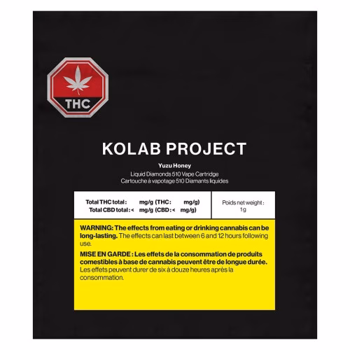 Kolab Project - Yuzu Honey Diamonds 510 Thread Cartridge