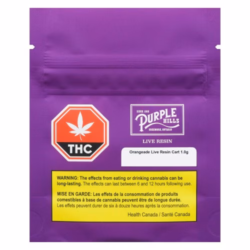 Purple Hills - Orangeade Live Resin 510 Thread Cartridge