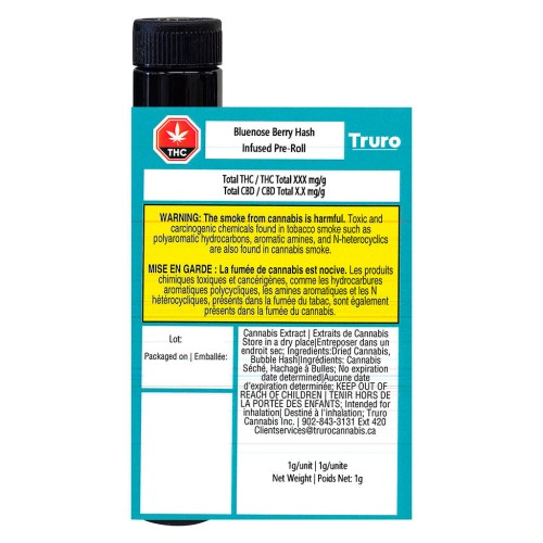 Truro Cannabis - Bluenose Berry Hash Infused