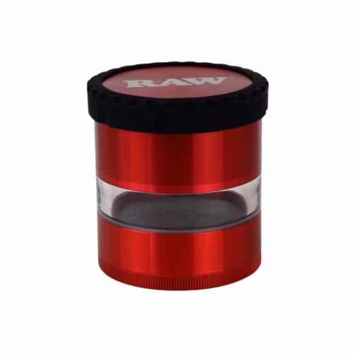 Raw 4pc Life Grinder w/ Clear Body