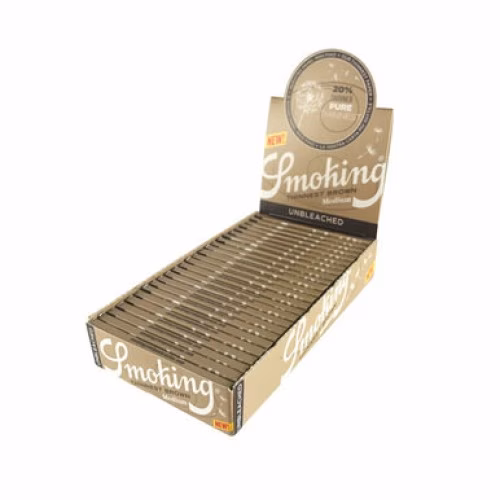 Smoking Thinnest Brown Medium 1 1/4 Rolling Papers