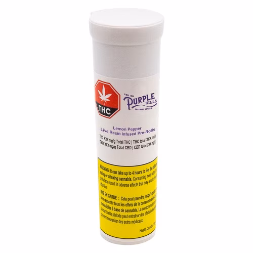 Purple Hills - Lemon Pepper Live Resin-Infused Pre-Roll