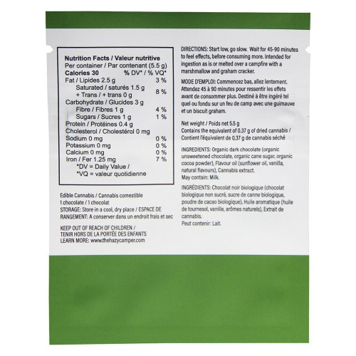 Hazy Mint THC Organic Dark Chocolate image 3