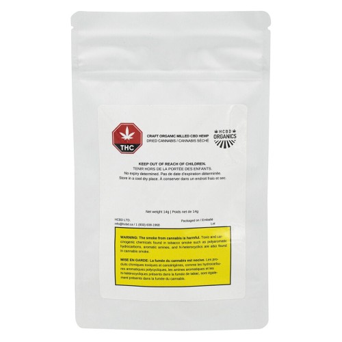 HCBD Organics - Craft Organic Milled CBD Hemp