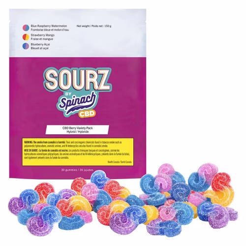 SOURZ by Spinach - CBD Berry Variety Pack Gummies