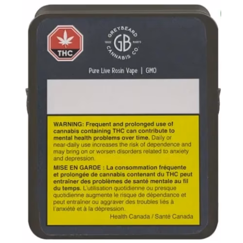 Greybeard - Pure Live Rosin Cartridge