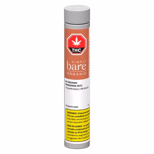 Simply Bare - BC Organic Mandarin Zktz Pre-Roll