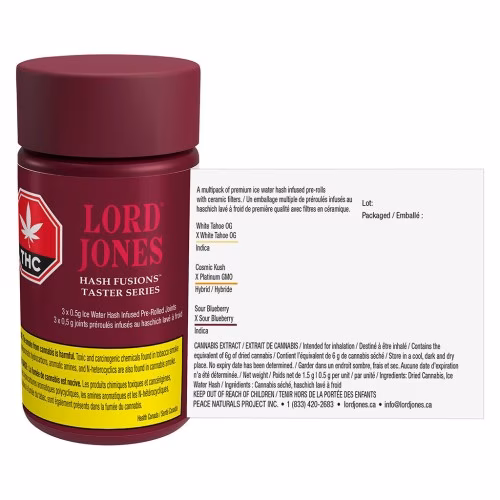 Lord Jones - Hash Fusions Taster Series Infused