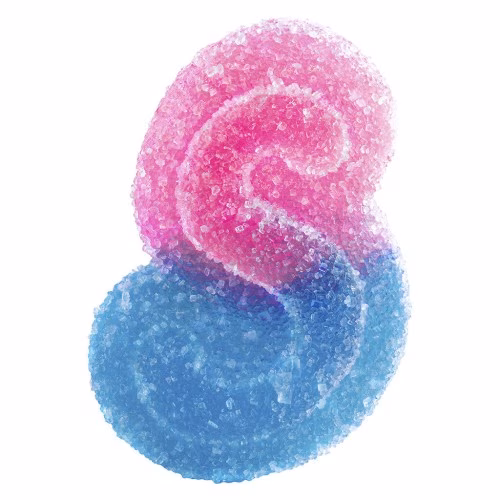 SOURZ by Spinach - Fully Blasted Blue Raspberry Watermelon Indica Gummies (Multi-pack of 10)
