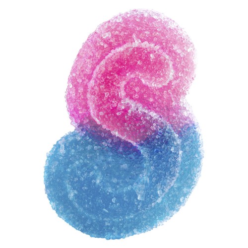 SOURZ by Spinach - Fully Blasted Blue Raspberry Watermelon Indica Gummies (Multi-pack of 10)