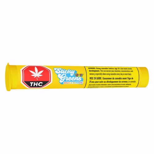 Sticky Greens - Diamond Coated Infused Pre-Roll – Double Rainbow