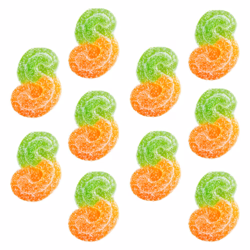 SOURZ by Spinach - Caramel Green Apple Fully Blasted Gummies (Multi-pack of 10)