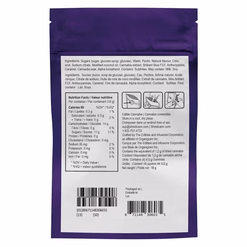 SHRED'EMS - Cloudberry Snoozers CBN:THC Soft Chews