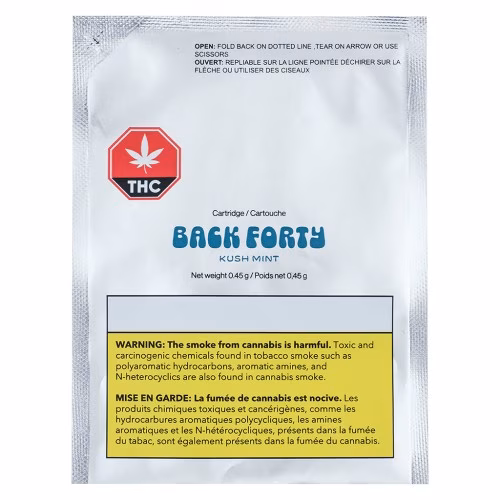 Back Forty - Kush Mint 510 Vape Cartridge