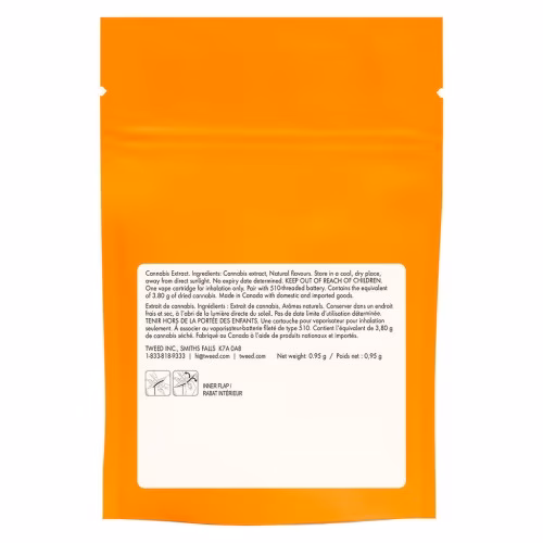 Tweed - Blood Orange Kush Liquid Diamonds 510 Cart