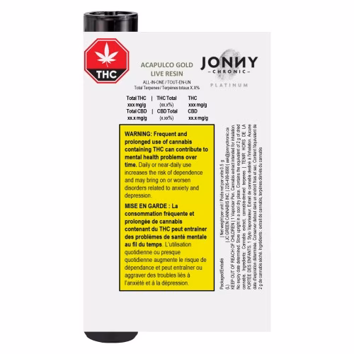 Jonny Chronic - Acapulco Gold Live Resin All-In-One