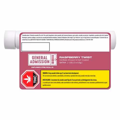 General Admission - Raspberry Twist Infused Pre-Roll