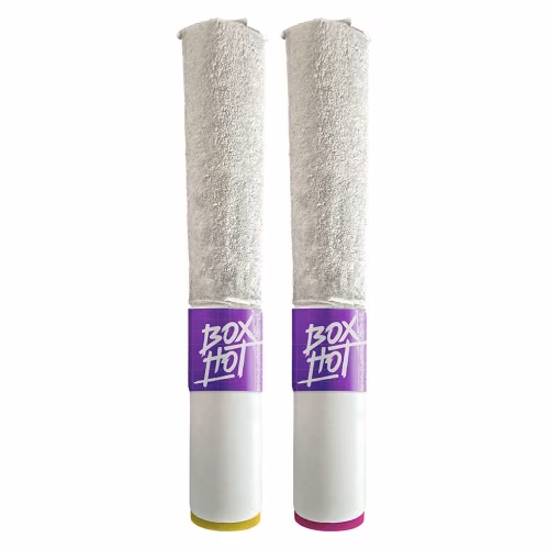 BOXHOT - Alien OG + Peach OG THCa Coated Infused Pre-Roll - Hybrid - 2x1g