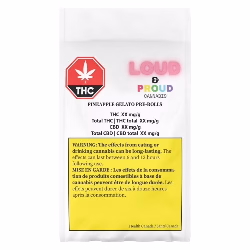 Loud & Proud - Pineapple Gelato Pre-Roll