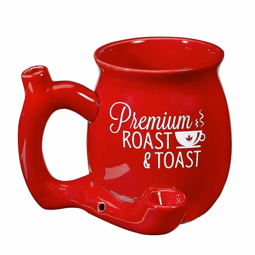 PREMIUM ROAST AND TOAST MUG PIPE RED