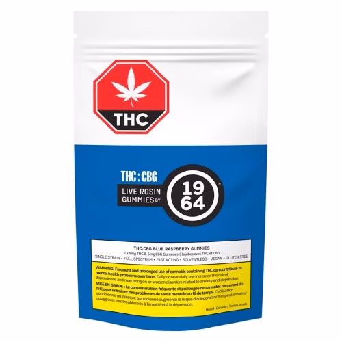 1964 - Blue Raspberry THC:CBG Gummies