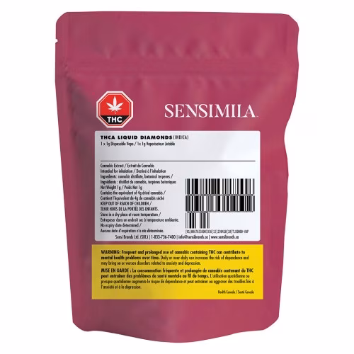 Sensimila - THCa Liquid Diamonds 510 Thread Cartridge