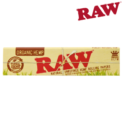 RAW KING SIZE ORGANIC HEMP SLIM PAPERS