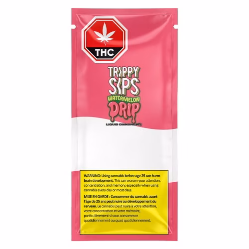 Trippy Sips - Watermelon Drip Liquid Diamond Prefilled 510 Thread Cartridge
