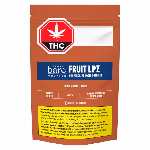 Simply Bare - Fruit Lpz Organic Live Rosin Gummies (Fruit Loopz)