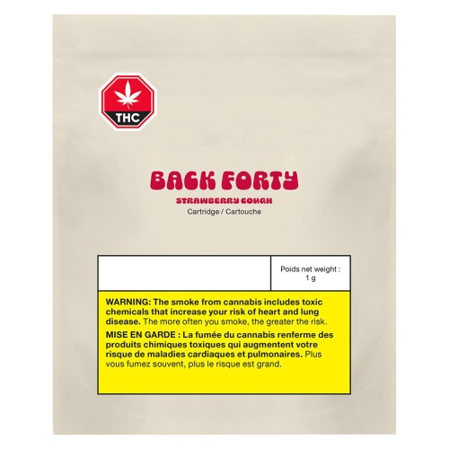 Back Forty - Strawberry Cough 510 Thread Cartridge
